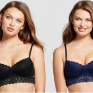 Lace Bras - Long Line Push Up by Xhilaration (2 pieces - navy & black) size 38C